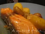 Receita Lombos de salmão com mel e mostarda