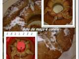 Receita Bolo de maça e canela