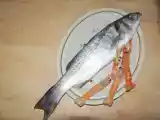 Receita Robalo assado no forno com lagostins...