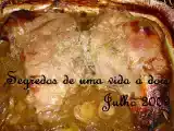 Receita Perna de peru e arroz de alho