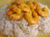 Receita Gambas ao leite de côco