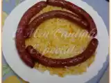 Receita Arroz de cenoura com salsichas frescas