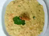 Receita Açorda de gambas e coentros