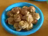 Receita Caracóis de presunto e queijo