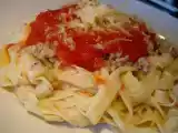 Receita Tagliatelle com molho de frango