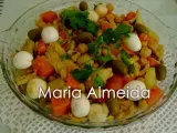 Receita Salada de grão de bico com bacalhau (maria almeida)