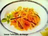 Receita Salada tailandesa de manga.