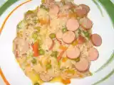 Receita Arroz com salsicha