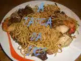 Receita Chow mein de marisco