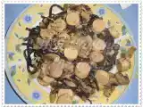 Receita Massa nero di seppia com molho pesto