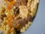 Receita Rojões com tiras de cenoura e garofalo
