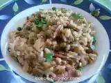 Receita Arroz com lentilha e calabresa