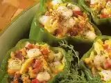 Receita Pimentos recheados com ovos e queijo