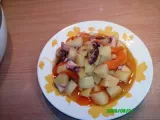 Receita Polvo guisado com batata e cenoura na fussion cook