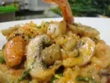 Receita Risoto de camarão com vôngole e cogumelos