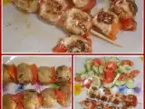 Receita Espetadas de almôndegas de peru grelhadas