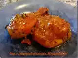 Receita Coxas e sobrecoxas ao vinho e gengibre