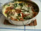 Receita Empadão de alheira, cogumelos e espinafres
