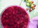 Receita Gelatina cremosa com uvas