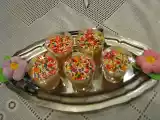Receita Beijinho de côco arco-ìris no copinho