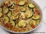 Receita Travessa de massa pevide, pimento e courgette no forno