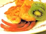 Receita Escalope de frango com kiwi