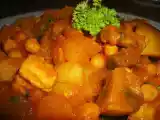 Receita Caril de abobora guisada com galinha - halloween