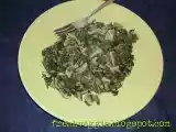 Receita Migas de couve com pão ralado