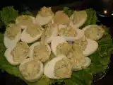 Receita Ovos recheados com atum e brócolos à amiga bela...