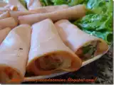 Receita Rolinhos de peru