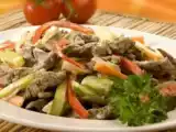 Receita Iscas de carne com legumes