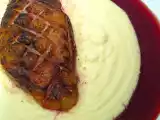 Receita Magret de pato com puré de batata e porto de especiarias