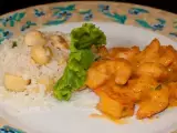 Receita Camarão ao molho de laranja e arroz com cogumelos