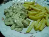 Receita Bifes de perú com molho de cogumelos