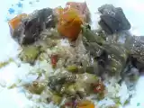 Receita Carne de vitela com molho de legumes
