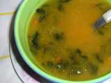 Receita Sopa de abóbora com espinafres