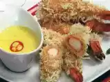 Receita Gambas fritas com açafrão