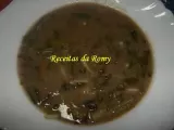 Receita Sopa de feijão seco e nabiças