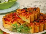Receita Tarte de bacalhau com pimentos
