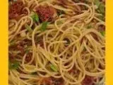 Receita Receita - espaguete com carne-de-sol