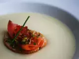 Receita Creme de couve-flor com salmão defumado e ovas de salmão