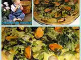 Receita Quiche de alface com mexilhão
