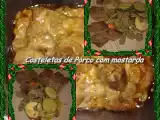 Receita Costeletas de porco com mostarda