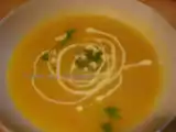 Receita Sopa de abóbora com coentros e natas