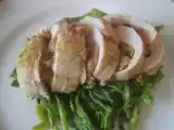 Receita Peito de frango recheado com cogumelos e farinheira
