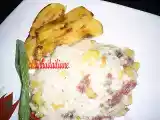 Receita Risoto de carne seca e banana frita