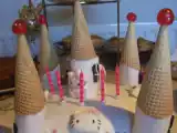Receita Castelo da hello kitty em bolo...