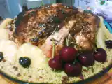 Receita Pernil suíno com farofa de couscous marroquino para sogra