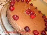 Receita Torta mousse de chocolate trufado e cerejas