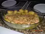 Receita Receita de salmão ao vinho e creme de cebola
